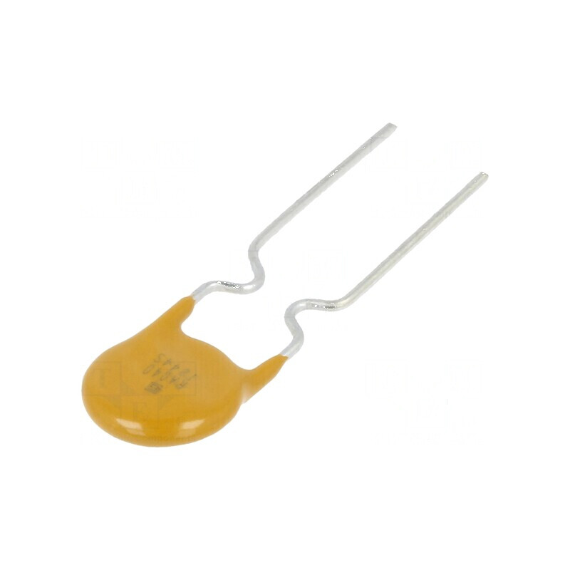Siguranță Polimerică PTC 400mA 60VDC THT 7,4x3,1x13,4mm CuFe - Componentă Electrică de Protecție | Electronic-mag.ro | Component