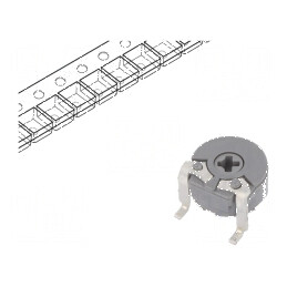 Potenţiometru de montare singură, orizontal, 1MΩ, 100mW - Componentă electronică de precizie | Electronic-mag.ro | Componente El
