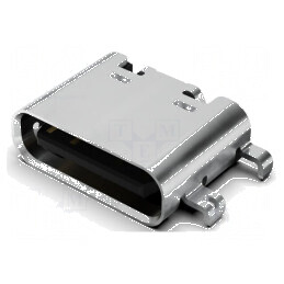Conector USB C Soclu SMT PIN 16 Orizontale USB 2.0 5A 48VDC - Componentă Electronică de Înaltă Calitate | Electronic-mag.ro | Co