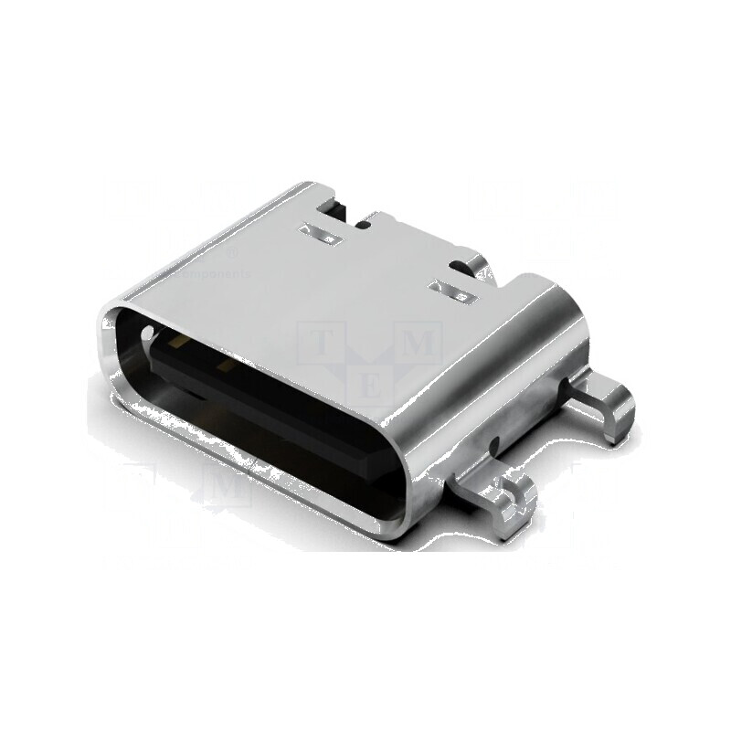 Conector USB C Soclu SMT PIN 16 Orizontale USB 2.0 5A 48VDC - Componentă Electronică de Înaltă Calitate | Electronic-mag.ro | Co