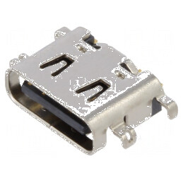 Conector USB C Soclu SMT PIN 16 Orizontale USB 2.0 5A 48VDC - Componentă Electronică Profesională | Electronic-mag.ro | Componen