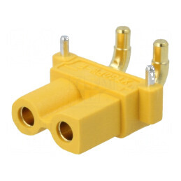Conector Alimentare DC XT30 Mamă cu 2 Pini pentru PCB THT - Compatibilitate și Performanță Optime | Electronic-mag.ro | Componen