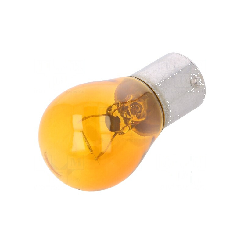 Lampă auto BAU15S portocalie 12V 21W VISIONPRO - Bec Lumină - 1 Bucată | Electronic-mag.ro | Componente Electronice