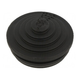 Manșon elastomer termoplastic TPE negru pentru cabluri cu diametrul între 0 și 22 mm, protecție IP54 | Electronic-mag.ro | Compo
