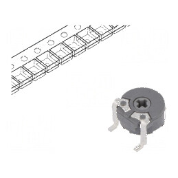 Potenţiometru de montare singură tură, orizontal 10kΩ 100mW - Componentă electronică de precizie | Electronic-mag.ro | Component