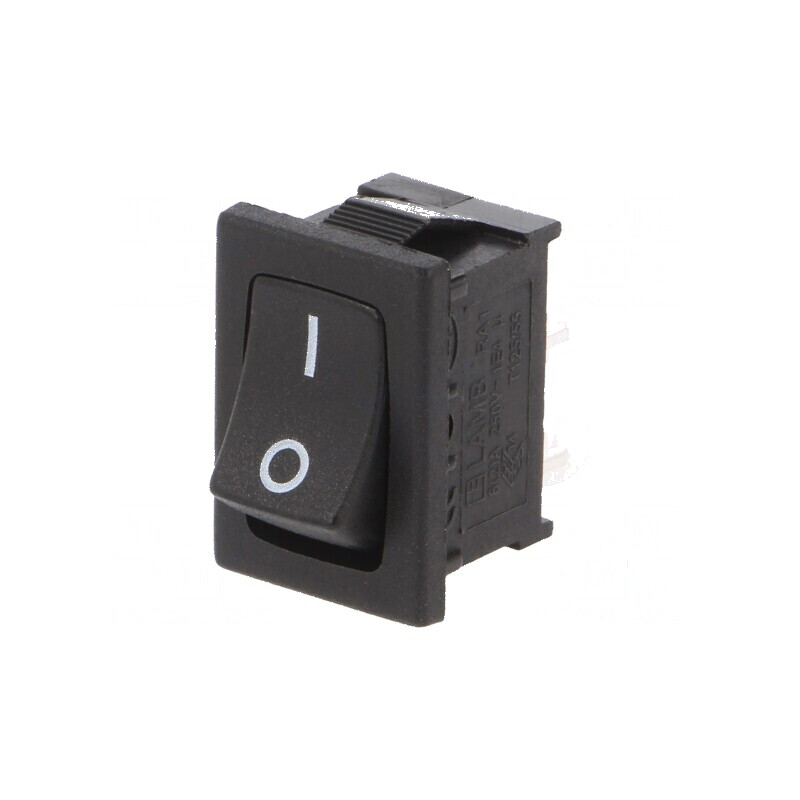 Rocker Switch SPST-NO 2 ON-OFF 4A/250VAC Negru 35mΩ - Temperaturi -20 până la 125°C | Electronic-mag.ro | Componente Electronice