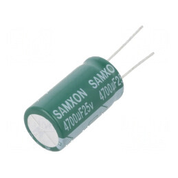 Condensator Electrolitic Low ESR THT 4700uF 25VDC Ø16x30mm - Componentă Electronică de Înaltă Performanță | Electronic-mag.ro | 