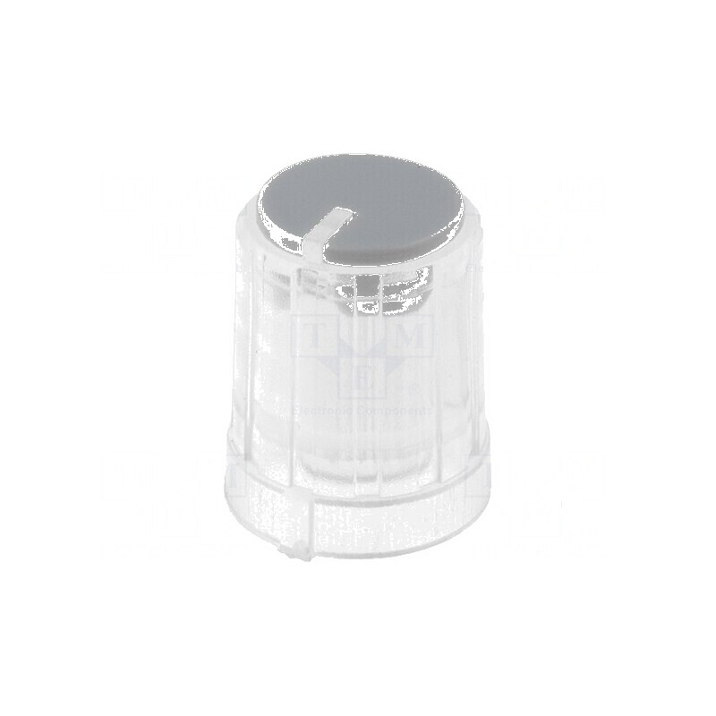 Buton rotativ miniatural cu indicator plastic Øax 6mm, gri - Componente electronice pentru panouri de control | Electronic-mag.r Buton rotativ miniatural cu indicator plastic Øax 6mm, gri - Componente electronice pentru panouri de control | Electronic-mag.r