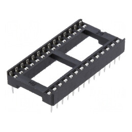 Soclu pentru circuite integrate DIP28, 15,24mm THT, Raster 2,54mm - Componentă electronică profesională | Electronic-mag.ro | Co