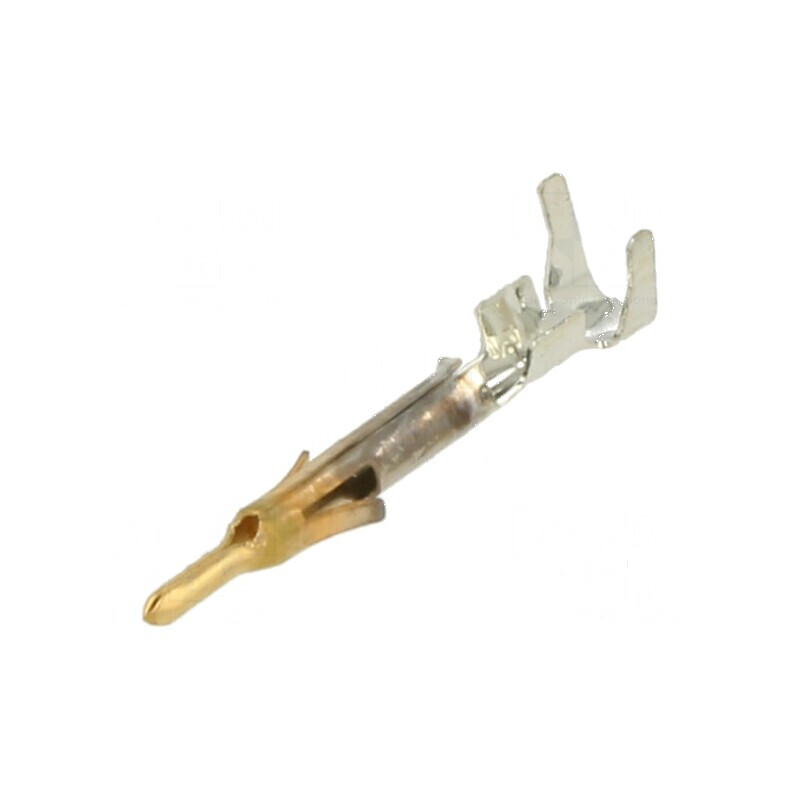 Pin tată din alamă aurită selectivă 0,3÷0,8mm² 22AWG÷18AWG - Ambalaj vrac | Electronic-mag.ro | Componente Electronice