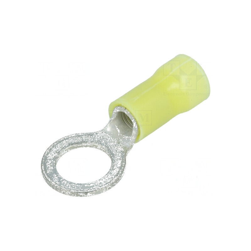 Vârf Inelar M8 Ø 8,3mm Crimpat pe Cablu Izolată Cupru pentru Secțiuni de 3÷6mm² | Electronic-mag.ro | Componente Electronice