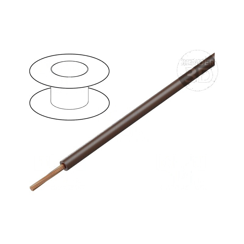 Cablu BETAtherm® 155 1x0,25mm² Litat Cu Maro pentru Temperaturi de la -55 la 155°C, 600V | Electronic-mag.ro | Componente Electr