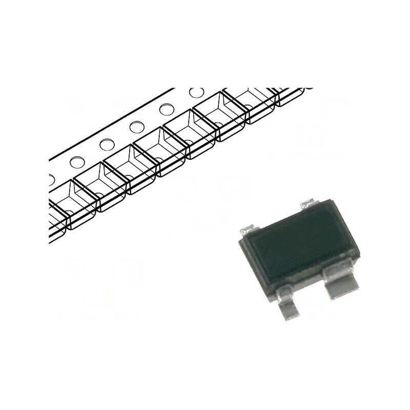 Diodă de comutație SOT343, 30V, 100mA, 100mW, 80ns - 1 unitate | Electronic-mag.ro | Componente Electronice