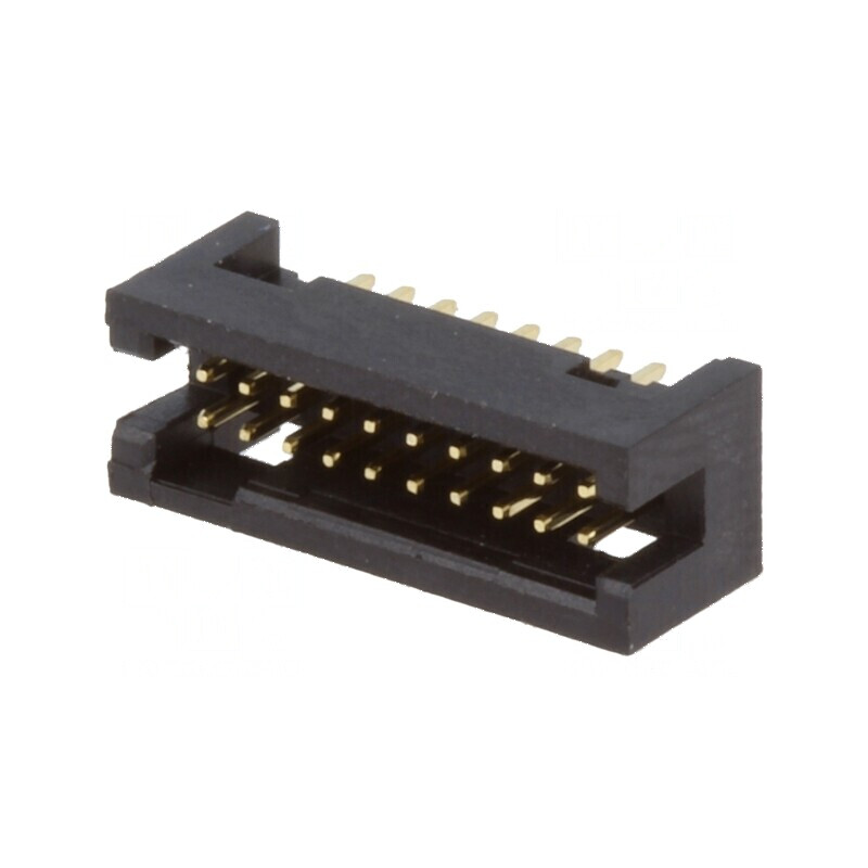 Conector IDC soclu tată 20 PIN THT gold flash 1,27mm - Componentă electronică de înaltă calitate | Electronic-mag.ro | Component