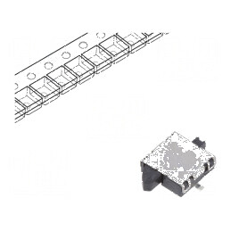Comutator cu Senzor Pozitiv 2 SPST 0,01A/5VDC 500mΩ 0,39N 1,7mm - Componentă Electrică Profesională | Electronic-mag.ro | Compon