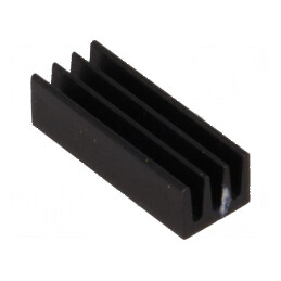 Radiator extrudat negru 17mm L x 6,3mm W x 4,8mm H, capacitate termică 51K/W | Electronic-mag.ro | Componente Electronice