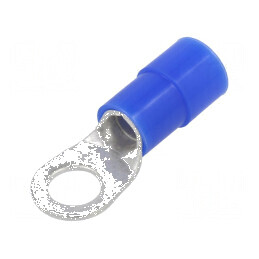 Vârf Inelar M8 Ø 8,5mm 16mm² Crimpat pe Cablu Izolată din Cupru - Conector Electric Profesional | Electronic-mag.ro | Componente