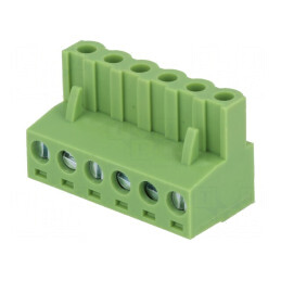 Regletă de Conexiuni Deconectabilă 5,08mm cu 6 Piste Drept Mufă - Soluție Profesională pentru Conexiuni Electrice | Electronic-m