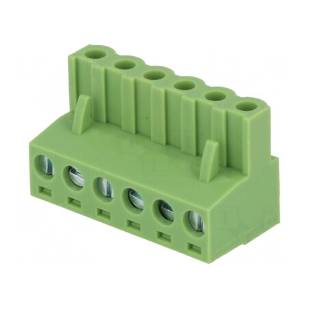Regletă de Conexiuni Deconectabilă 5,08mm cu 6 Piste Drept Mufă - Soluție Profesională pentru Conexiuni Electrice | Electronic-m