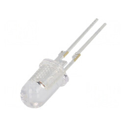 LED 5mm Galbenă 18000-22000mcd 40° Convex - Lampa LED cu Intensitate Mare pentru Iluminat Decorativ | Electronic-mag.ro | Compon