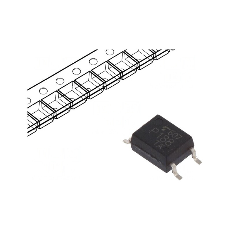 Optocuplor SMD 1 Canal, 1 Iesire, Tranzistori, Izolare 3,75kV, Tensiune Colector-Emetter 350V | Electronic-mag.ro | Componente E