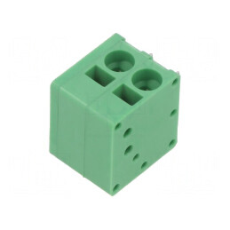 Regletă de conexiuni pentru PCB 90° - 5mm, 2 piste, 20A | Electronic-mag.ro | Componente Electronice