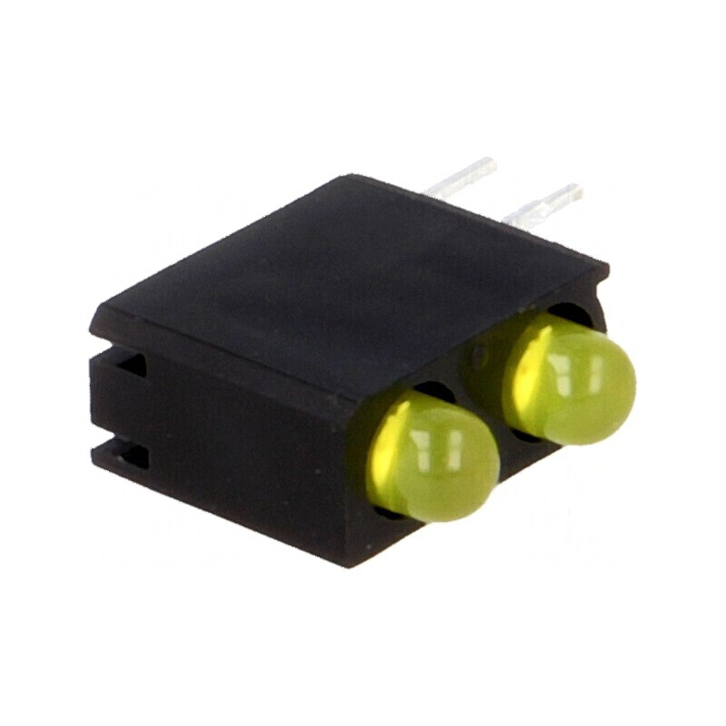 LED 3mm Galben cu Carcasă - 2 Diode, Lentilă Difuză Galbenă | Electronic-mag.ro | Componente Electronice LED 3mm Galben cu Carcasă - 2 Diode, Lentilă Difuză Galbenă | Electronic-mag.ro | Componente Electronice