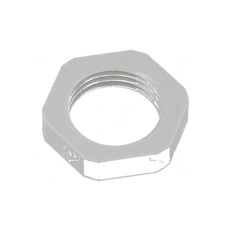Piuliță NPT 3/8 din poliamidă gri deschis cu flanșă - temperaturi de operare -20÷100°C | Electronic-mag.ro | Componente Electron Piuliță NPT 3/8 din poliamidă gri deschis cu flanșă - temperaturi de operare -20÷100°C | Electronic-mag.ro | Componente Electron