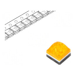 LED Ambră 130° 700mA, λd: 587,5÷592,5nm, 147÷174lm, 1616 CSP SMD - Lumină Eficientă pentru Aplicații Diverse | Electronic-mag.ro
