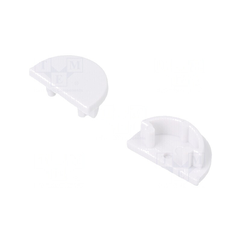 Obturator LED Profil Alb 2 Bucăți ABS cu Inscripția TOPMET - Accesorii pentru Iluminat | Electronic-mag.ro | Componente Electron