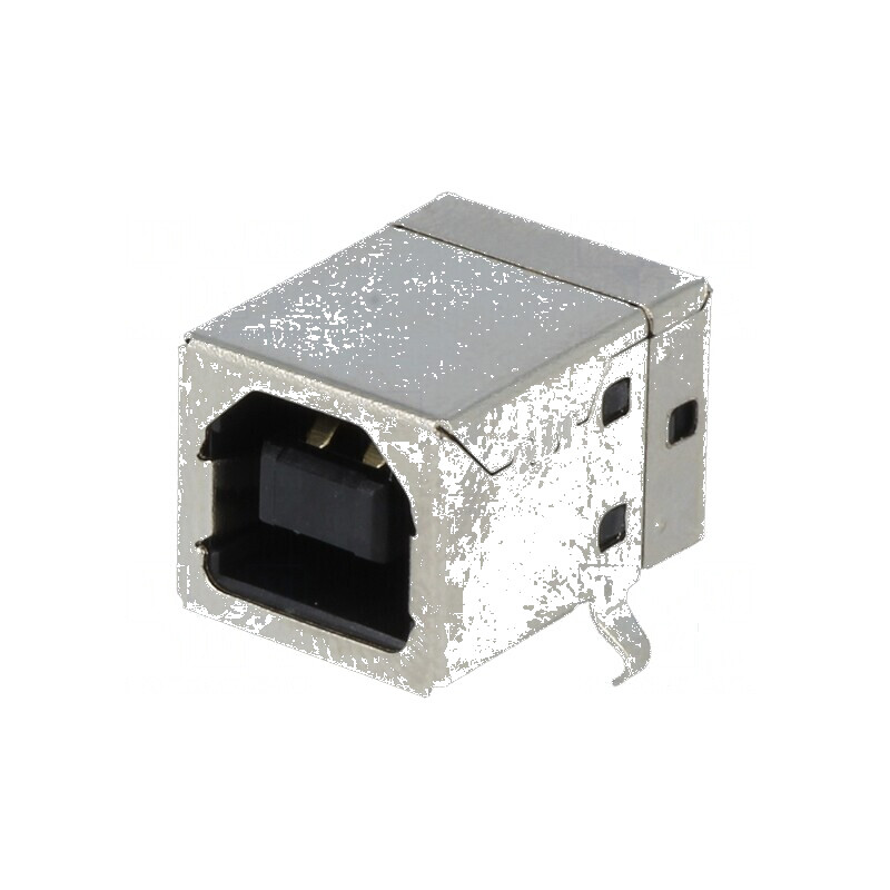 Conector USB B Soclu pentru PCB THT 90° 2.0 cu Contacte Aurite | Electronic-mag.ro | Componente Electronice