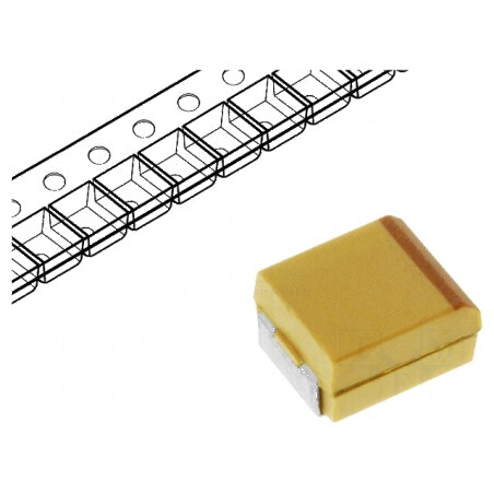 Condensator Tantal Low ESR 100uF 10VDC SMD D 2917 ±20% - Componentă Electronică de Înaltă Performanță | Electronic-mag.ro | Comp