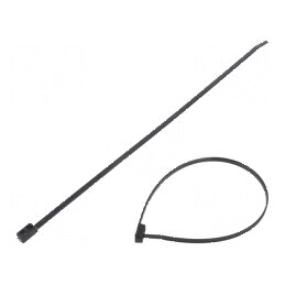 Colier de strângere dublă din poliamidă, dimensiuni L: 305mm, W: 4,7mm, capacitate 180N | Electronic-mag.ro | Componente Electro