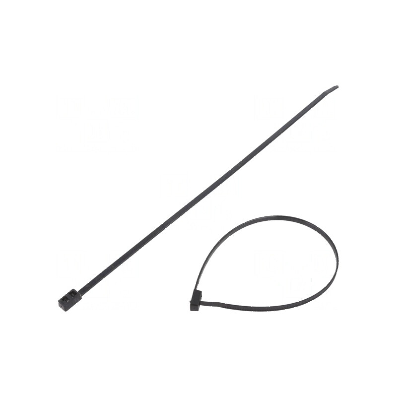 Colier de strângere dublă din poliamidă, dimensiuni L: 305mm, W: 4,7mm, capacitate 180N | Electronic-mag.ro | Componente Electro