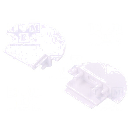 Obturator LED Profil Alb 2 Bucăți ABS cu Inscripția TOPMET - Accesorii pentru Iluminat Profesional | Electronic-mag.ro | Compone