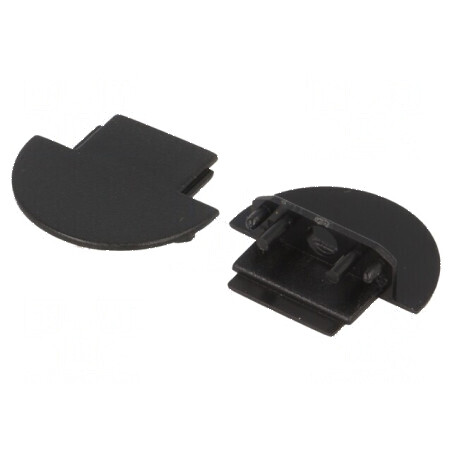 Obturator LED Profil Negru 2 Bucăți ABS cu Inscripția TOPMET - Accesorii Iluminat Profesional | Electronic-mag.ro | Componente E