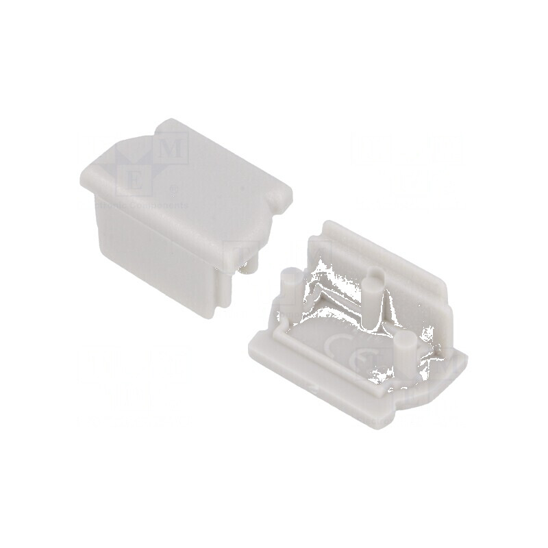 Obturator LED Profile Gri 2 Bucăți ABS cu Inscripția TOPMET - Accesorii pentru Iluminat Profesional | Electronic-mag.ro | Compon