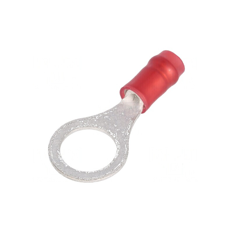 Vârf inelar M8 cu diametru 7,92mm, compatibil pentru cabluri izolate de 0,3÷1,42mm², crimpat | Electronic-mag.ro | Componente El