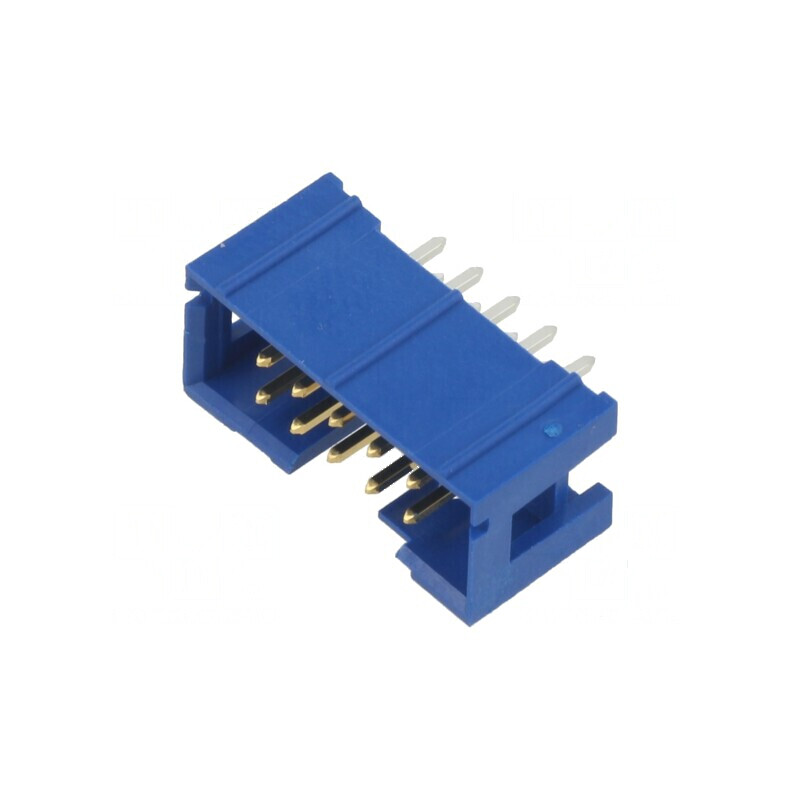 Conector IDC mascul PIN 10 drept THT placat cu aur 2.54mm | Electronic-mag.ro | Componente Electronice