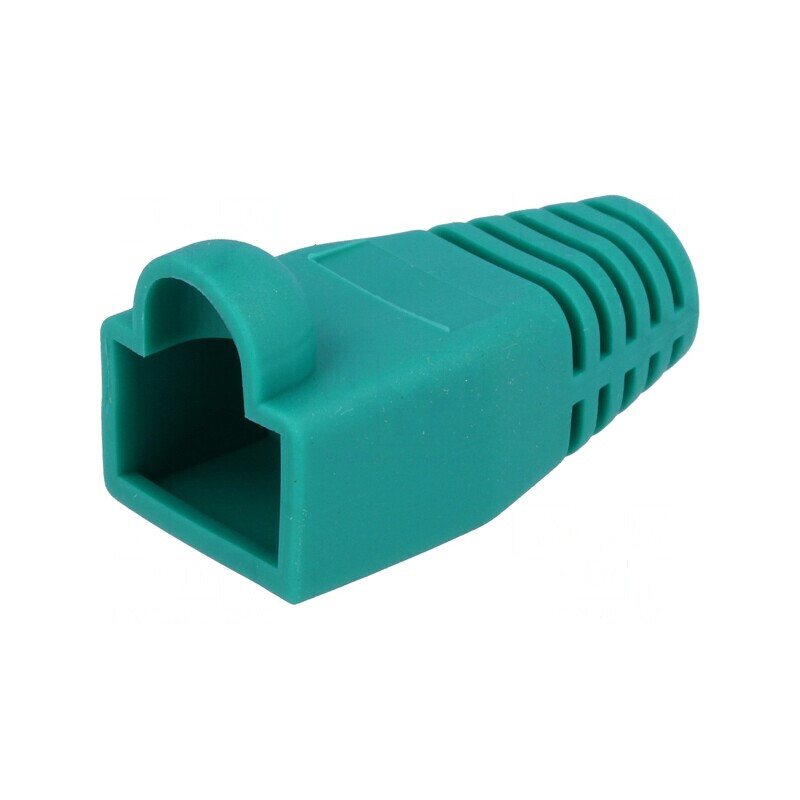 Protecție Mufă RJ45 6mm Verde pentru Conexiuni de Rețea | Electronic-mag.ro | Componente Electronice