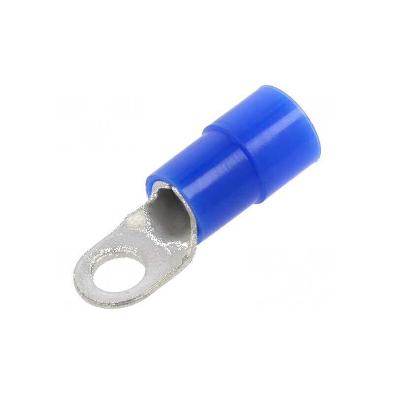 Vârf Inelar M6 Ø6,5mm 16mm² Crimat pe Cablu Izolat din Cupru | Electronic-mag.ro | Componente Electronice