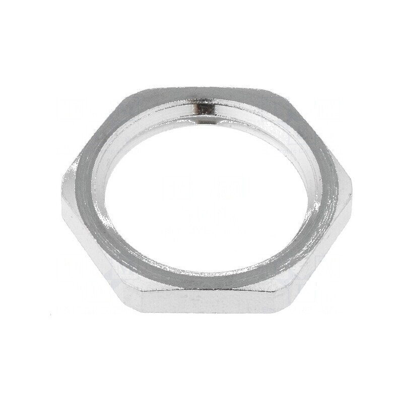 Piuliță M20 din Alamă Nichelată, Grosime 3,5mm, Cheie 24mm, Filet Metric | Electronic-mag.ro | Componente Electronice Piuliță M20 din Alamă Nichelată, Grosime 3,5mm, Cheie 24mm, Filet Metric | Electronic-mag.ro | Componente Electronice