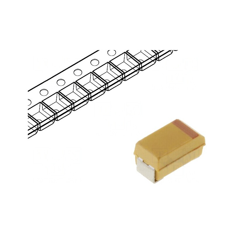 Condensator Tantal-Polimer Low ESR 220uF 4VDC B 1411 SMD - Componentă Electronică Avansată | Electronic-mag.ro | Componente Elec