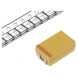 Condensator Tantal-Polimer Low ESR 47µF 16VDC Y 2917 TCJ SMD - Componentă Electronică de Înaltă Performanță | Electronic-mag.ro 