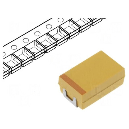Condensator Tantal-Polimer Low ESR 47µF 16VDC Y 2917 TCJ SMD - Componentă Electronică de Înaltă Performanță | Electronic-mag.ro 