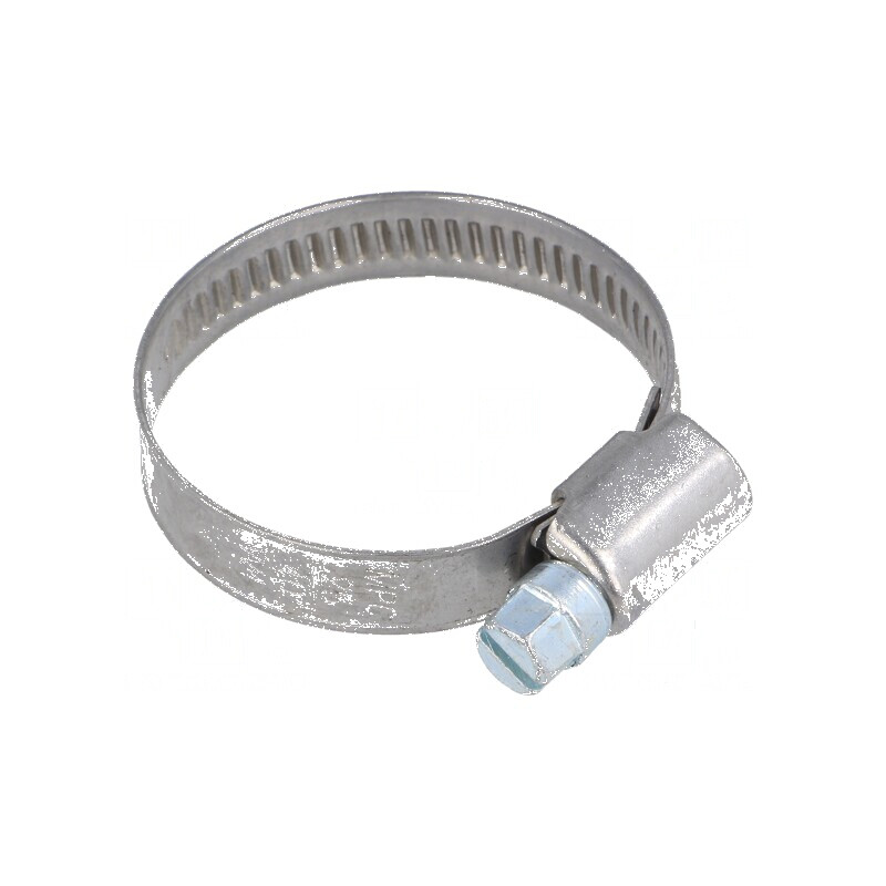 Colier cu şurub de strângere W 9mm, Crimpare 25-40mm, D W4 - Accesoriu de fixare industrială | Electronic-mag.ro | Componente El