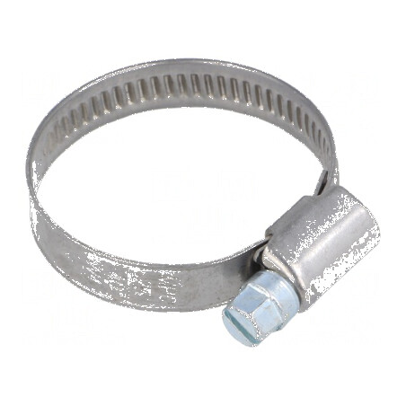 Colier cu şurub de strângere W 9mm, Crimpare 25-40mm, D W4 - Accesoriu de fixare industrială | Electronic-mag.ro | Componente El
