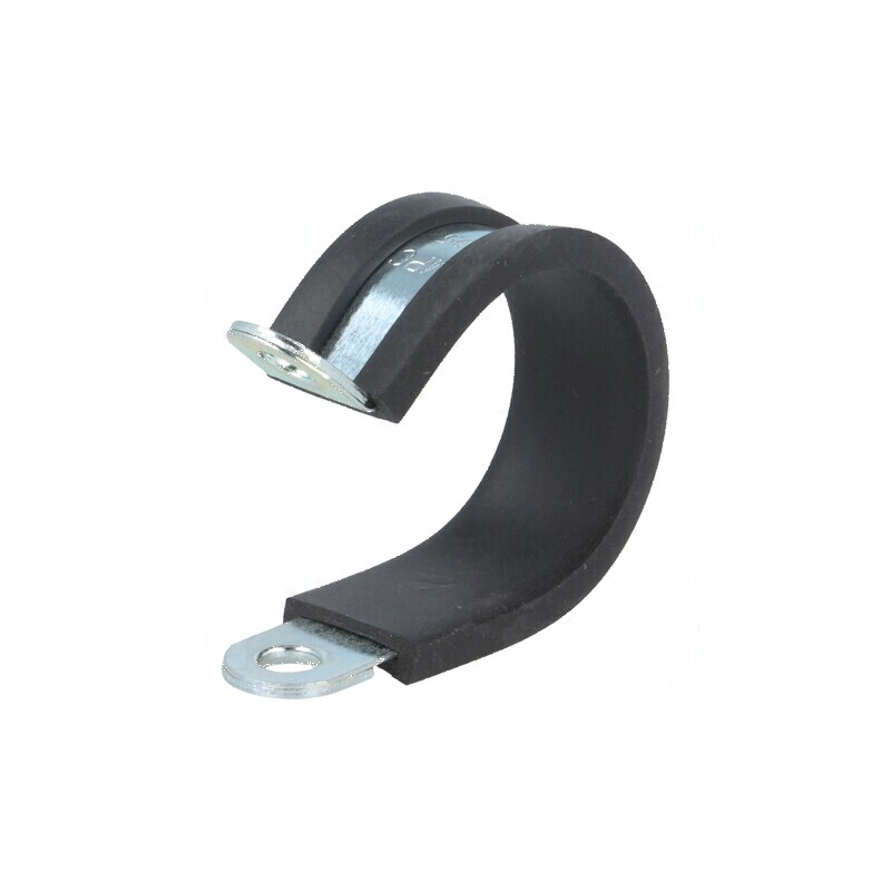 Clipsuri Øbuclă din oţel, 25mm diametru, 12mm lăţime, cu protecţie din EPDM | Electronic-mag.ro | Componente Electronice