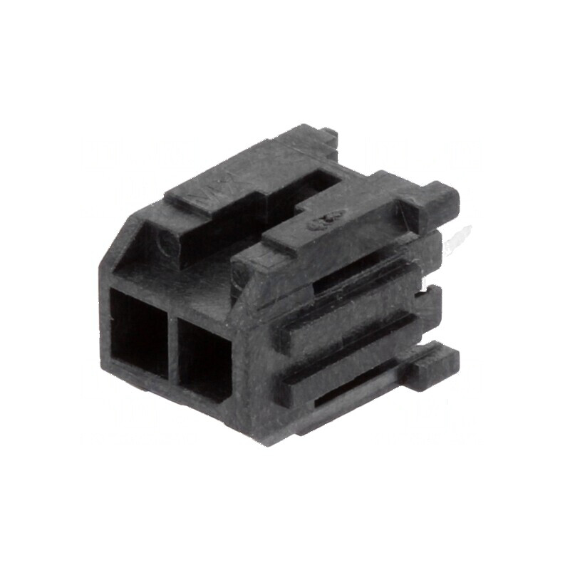 Conector Micro-Fit 3.0 3mm PIN 2 THT pentru cablu-placă soclu tată | Electronic-mag.ro | Componente Electronice