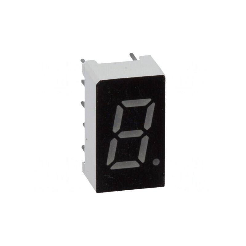 Afişaj LED 7 segmente 7,62mm 0,3 Nr.car: 1 roşie 40mcd - Display Digital de Înaltă Vizibilitate | Electronic-mag.ro | Componente Afişaj LED 7 segmente 7,62mm 0,3 Nr.car: 1 roşie 40mcd - Display Digital de Înaltă Vizibilitate | Electronic-mag.ro | Componente